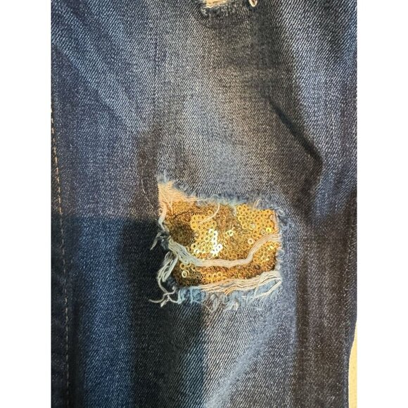 True‎ Religion Jean women Curvy Skinny size 27 With Gold Sequin, tayler swift, - Picture 7 of 16